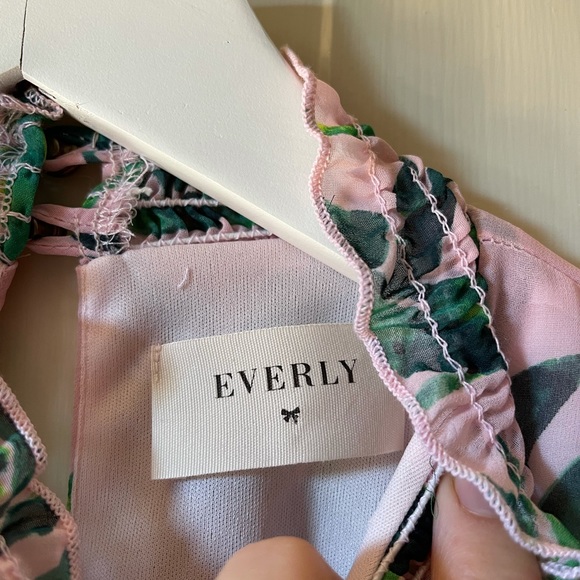 Everly sleeveless floral high neck sundress Pink - Picture 4 of 7